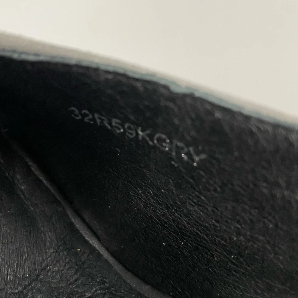 Topshop Roxy Gray Suede Slingback Size 9 Square Toe Metallic Octagon Heel